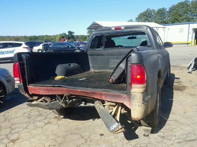 1B7GL22X9YS712714 - 2000 DODGE DAKOTA BLACK photo 4