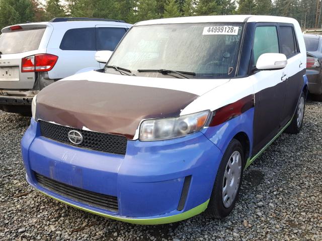JTLKE50E181042206 - 2008 TOYOTA SCION XB Екі түсті фото 2