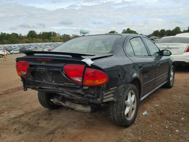 1G3NL52T71C284034 - 2001 OLDSMOBILE ALERO BLACK photo 4