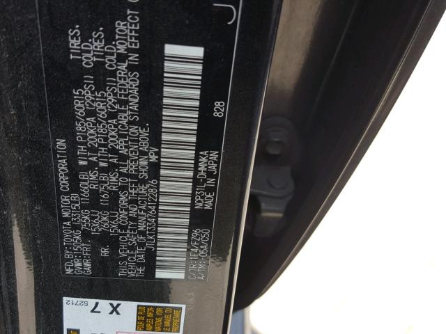 JTLKT334764122876 - 2006 TOYOTA SCION XB Сұр фото 10