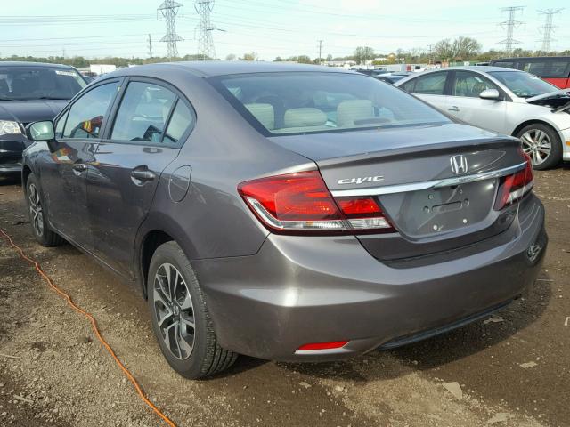 19XFB2F80EE240984 - 2014 HONDA CIVIC EX GRAY photo 3