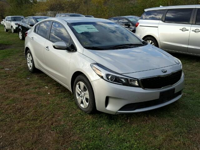 3KPFK4A78HE093182 - 2017 KIA FORTE SILVER photo 1