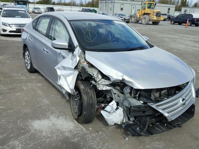 3N1AB7AP1FY311408 - 2015 NISSAN SENTRA S SILVER photo 1