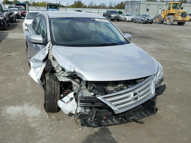 3N1AB7AP1FY311408 - 2015 NISSAN SENTRA S SILVER photo 9