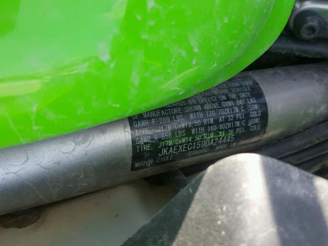 JKAEXEC159DA24445 - 2009 KAWASAKI EX650 C 绿色 照片 10