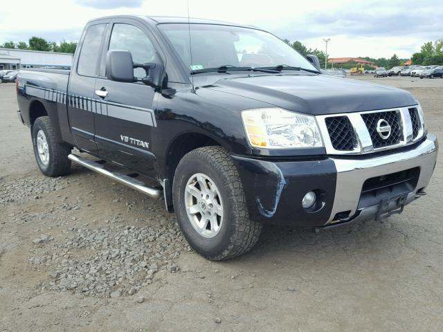 1N6AA06B36N545533 - 2006 NISSAN TITAN XE BLACK photo 1