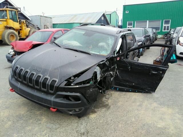 1C4PJMBS6GW149019 - 2016 JEEP CHEROKEE T BLACK photo 2