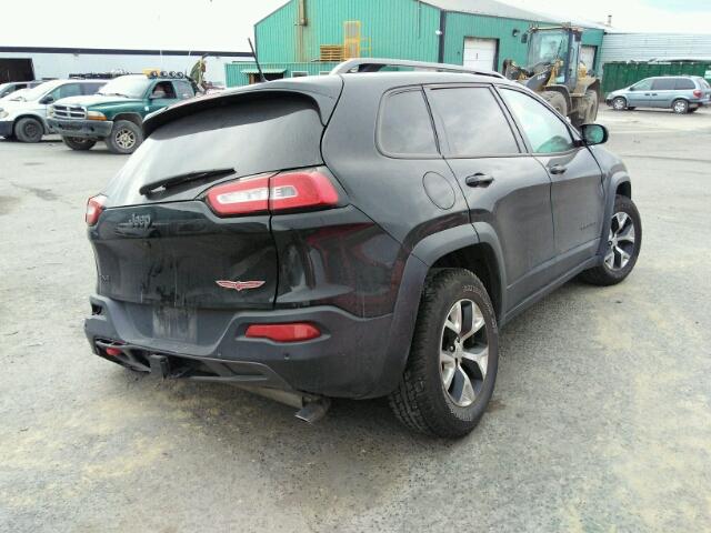 1C4PJMBS6GW149019 - 2016 JEEP CHEROKEE T BLACK photo 4