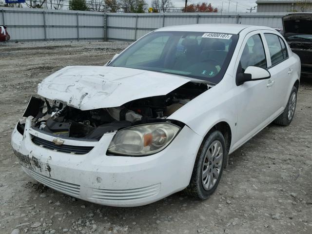 1G1AT58H297168111 - 2009 CHEVROLET COBALT LT WHITE photo 2