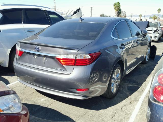 JTHBW1GG3E2071977 - 2014 LEXUS ES 300H GRAY photo 4