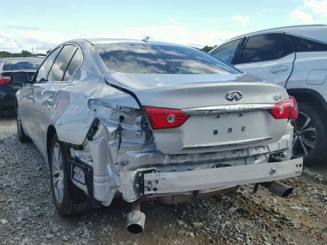 JN1CV7APXGM202594 - 2016 INFINITI Q50 BASE SILVER photo 3