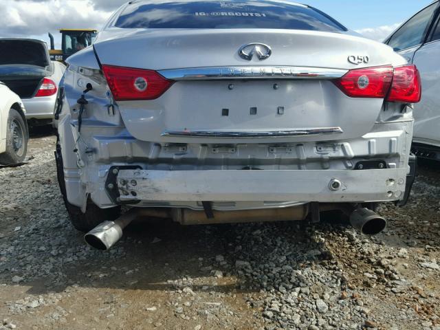 JN1CV7APXGM202594 - 2016 INFINITI Q50 BASE SILVER photo 9