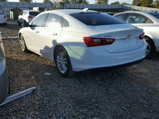 1G1ZE5ST0HF108570 - 2017 CHEVROLET MALIBU LT WHITE photo 3