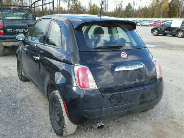 3C3CFFAR9ET276011 - 2014 FIAT 500 POP BLACK photo 3