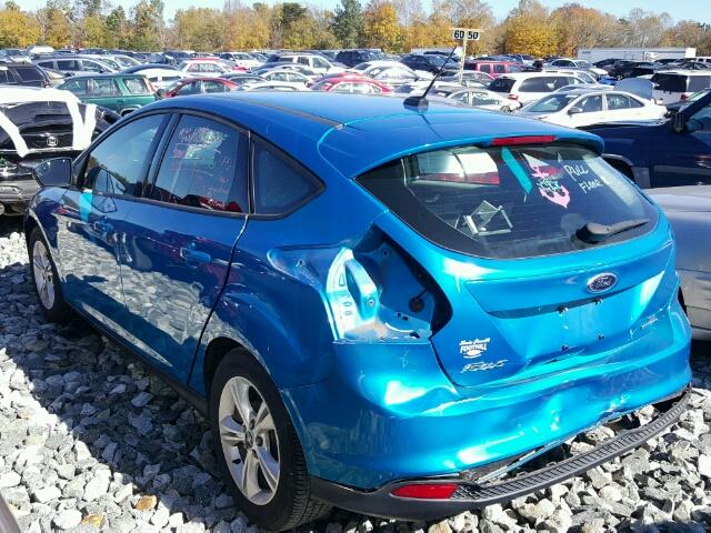 1FADP3K25DL218068 - 2013 FORD FOCUS SE BLUE photo 3