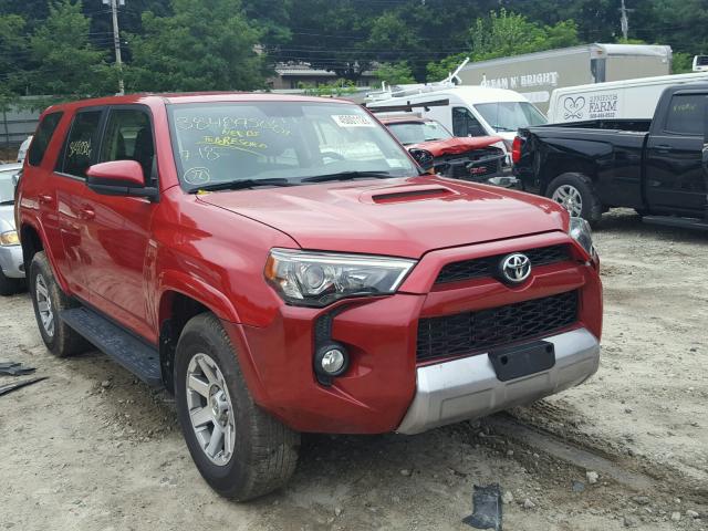 JTEBU5JR6G5402475 - 2016 TOYOTA 4RUNNER SR RED photo 1
