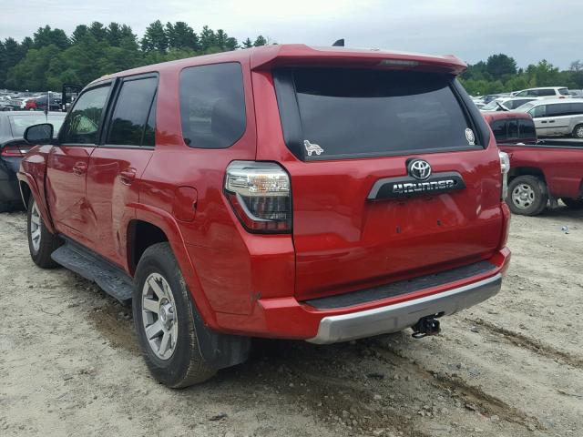 JTEBU5JR6G5402475 - 2016 TOYOTA 4RUNNER SR RED photo 3