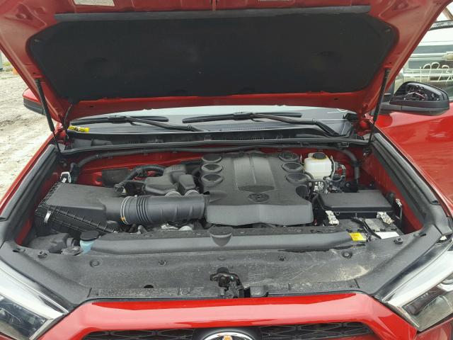 JTEBU5JR6G5402475 - 2016 TOYOTA 4RUNNER SR RED photo 7