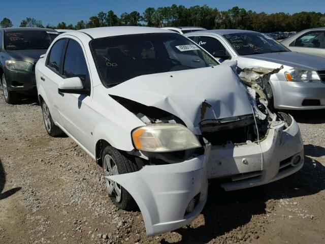 KL1TG56E69B626671 - 2009 CHEVROLET AVEO LT WHITE photo 1