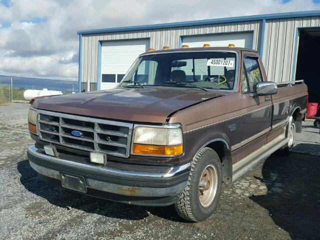 1FTEF15N2PNB20409 - 1993 FORD F150 TWO TONE photo 2