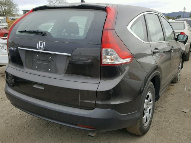 2HKRM3H37EH557915 - 2014 HONDA CR-V LX BLACK photo 4