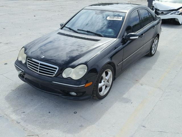 WDBRF40J05F684413 - 2005 MERCEDES-BENZ C 230K SPO BLACK photo 2