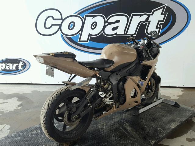 JYARJ06E64A014469 - 2004 YAMAHA YZFR6 L TAN photo 4