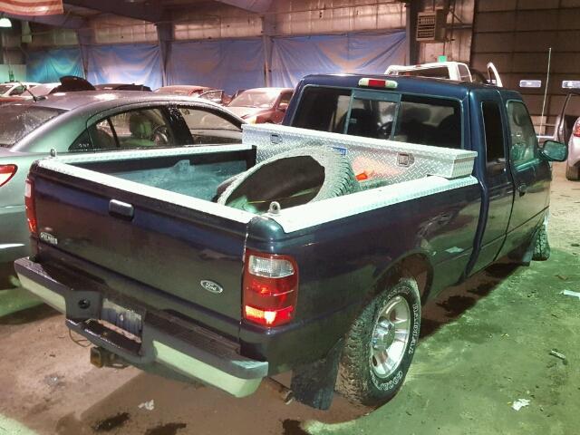 1FTYR44E73PA44398 - 2003 FORD RANGER SUP BLUE photo 4