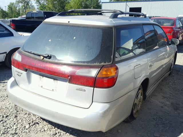 4S3BH645627302428 - 2002 SUBARU LEGACY GT SILVER photo 4