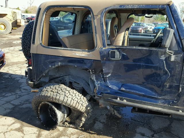 1J4FA49S12P764351 - 2002 JEEP WRANGLER / BLUE photo 9