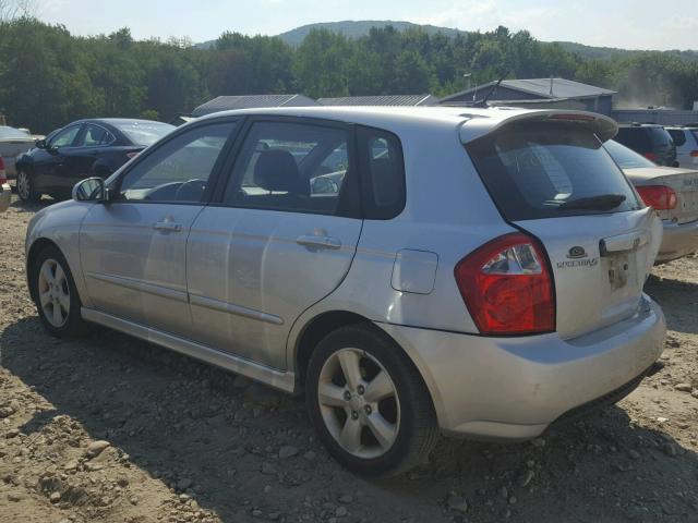 KNAFE242895023493 - 2009 KIA SPECTRA SX SILVER photo 3