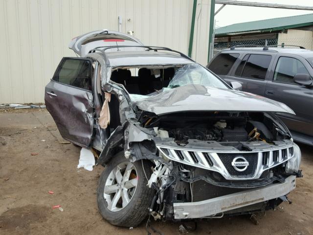 JN8AZ18W79W101432 - 2009 NISSAN MURANO S SILVER photo 1