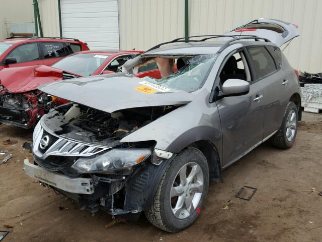 JN8AZ18W79W101432 - 2009 NISSAN MURANO S SILVER photo 2