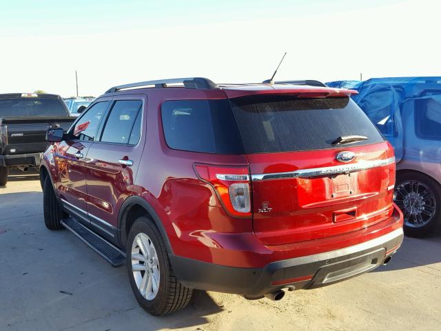 1FM5K7D98DGC33912 - 2013 FORD EXPLORER RED photo 3