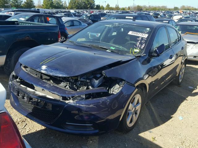 1C3CDFBB5FD336476 - 2015 DODGE DART SXT BLUE photo 2