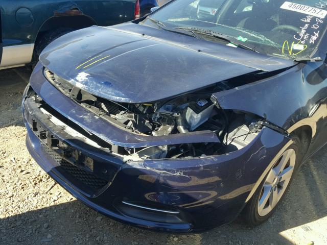 1C3CDFBB5FD336476 - 2015 DODGE DART SXT BLUE photo 9