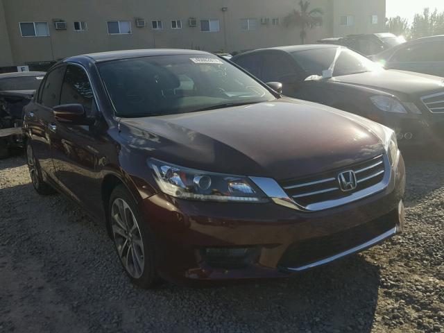 1HGCR2F52FA057208 - 2015 HONDA ACCORD SPO RED photo 1