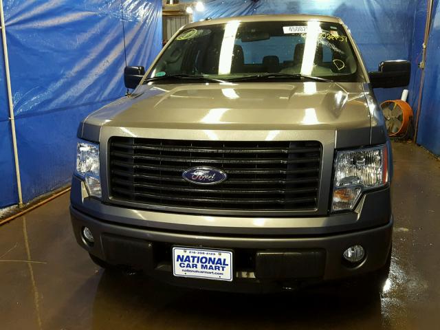 1FTEX1EM6EFB96629 - 2014 FORD F150 SUPER GRAY photo 9