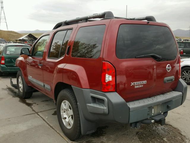 5N1AN08W57C527891 - 2007 NISSAN XTERRA OFF RED photo 3