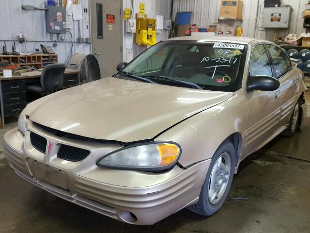 1G2NF52F42C278148 - 2002 PONTIAC GRAND AM S ოქროსფერი ფოტო 2