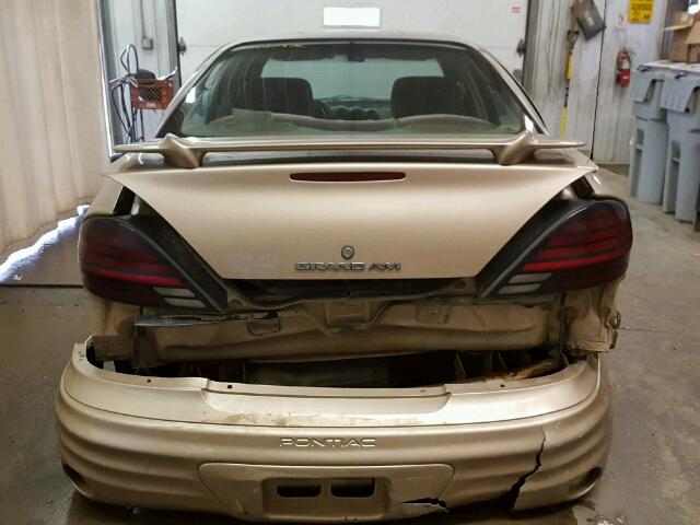 1G2NF52F42C278148 - 2002 PONTIAC GRAND AM S ოქროსფერი ფოტო 9