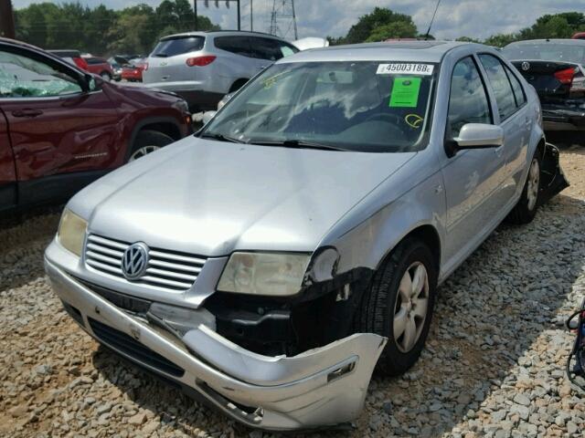 3VWSK69M83M006851 - 2003 VOLKSWAGEN JETTA GLS SILVER photo 2