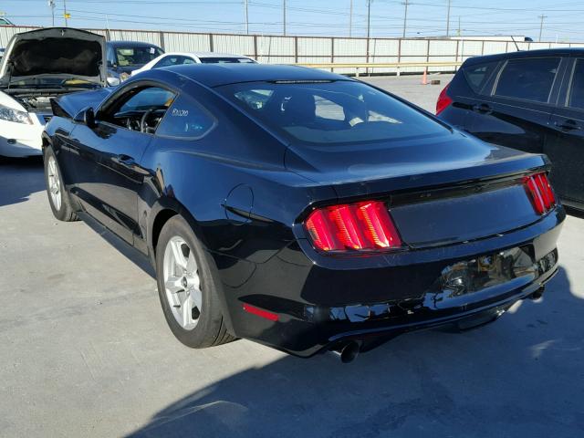 1FA6P8AM3H5250147 - 2017 FORD MUSTANG BLACK photo 3