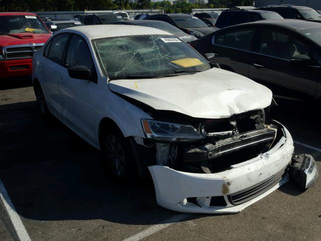 3VW2K7AJ2EM209311 - 2014 VOLKSWAGEN JETTA BASE 白色 照片 1