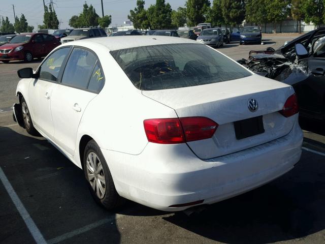 3VW2K7AJ2EM209311 - 2014 VOLKSWAGEN JETTA BASE 白色 照片 3