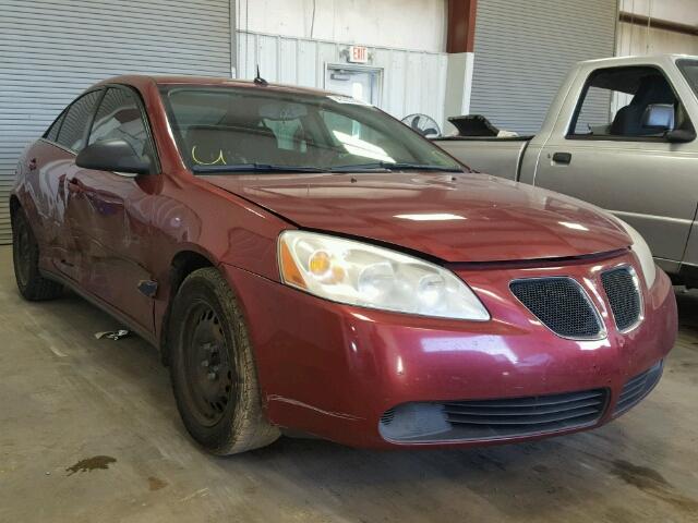 1G2ZF57B184168507 - 2008 PONTIAC G6/VALUE L MAROON photo 1