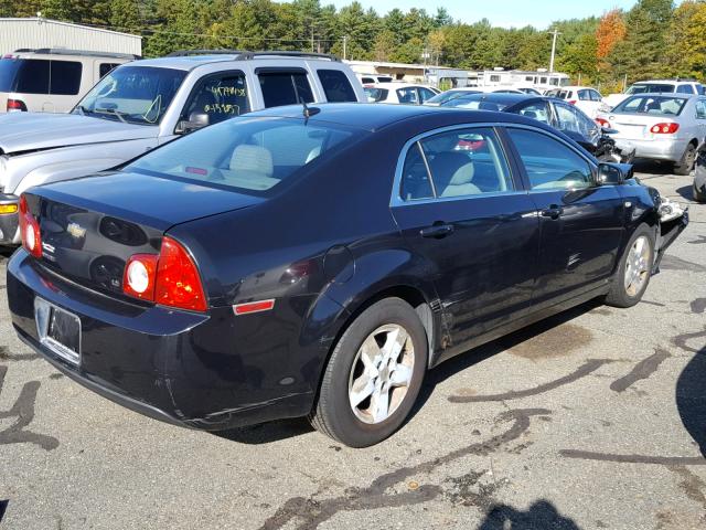 1G1ZG57B08F160419 - 2008 CHEVROLET MALIBU LS ნაცრისფერი ფოტო 4
