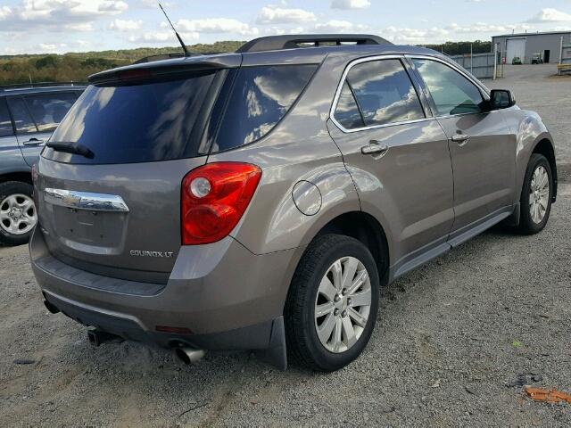 2CNFLNE52B6224914 - 2011 CHEVROLET EQUINOX LT BROWN photo 4