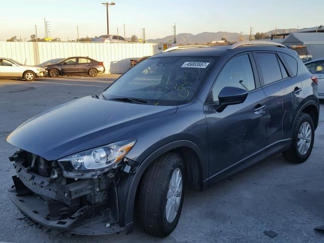 JM3KE4CE5D0155259 - 2013 MAZDA CX-5 GRAY photo 2