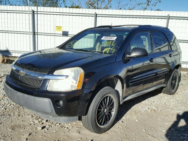 2CNDL73F856064847 - 2005 CHEVROLET EQUINOX LT BLACK photo 2